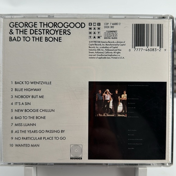 George Thorogood & The Destroyers - Bad To The Bone on CD. 1982 - Picture 3 of 5